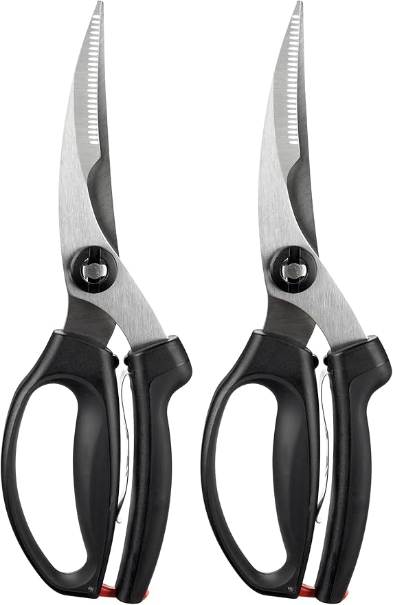 OXO Good Grips Spring-Loaded Poultry Shears,Black,(Pack of 2)