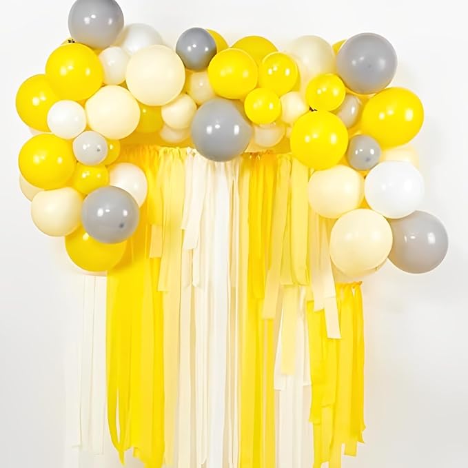 Yellow Sunshine Crepe Paper Roll - 81' (1 Count) - Great for Stunning DIY Crafts, Party Decor, and More