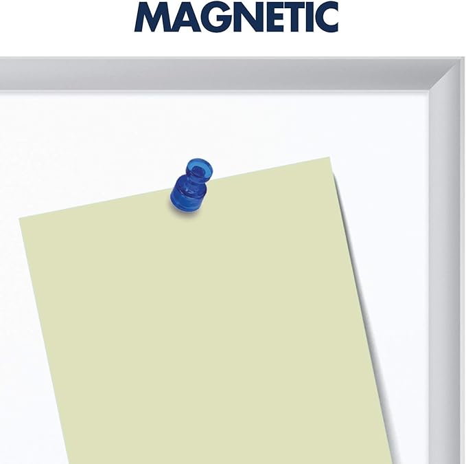 Quartet Magnetic Dry Erase White Board, 36"W x 24"H Whiteboard, Nano-Clean Surface Resists Ink Stains, Silver Aluminum Frame (SM533)