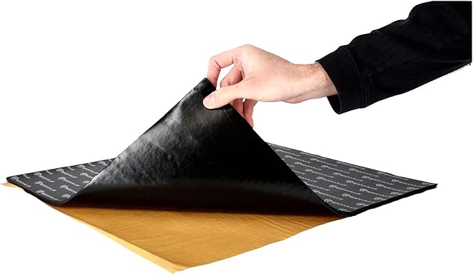 Rockville RockMat Pro 50 (50 Sq Ft) 3-in-1 Car Sound Deadener Mat – Foam/Rubber/Aluminum Layered Soundproofing Material for Car Audio & Vibration Dampening, Reduces Road Noise