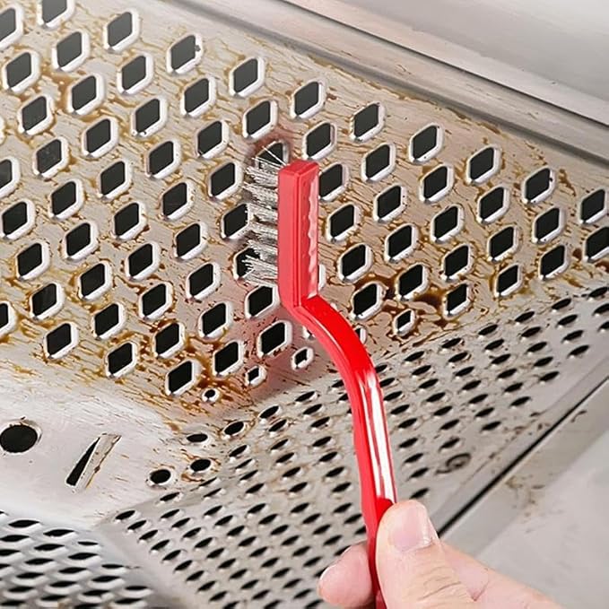 Kitchen Stove Cleaning Brush, 3 Counts Deep Clean Gas Stove Brush, Scrubber Brush for Range Hood Grease Grime, Hand Tools, Cleaning Supplies, Kitchen Accessories, Summer