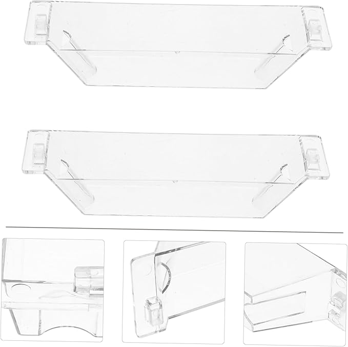 jojofuny 4Pcs Range Hood Oil Collecting Cups with Screws Easy to Install Plastic Grease Bowls Replacement Interchangeable Kitchen Accessories