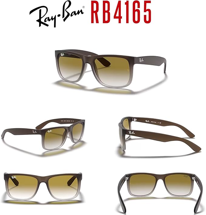 Ray-Ban RB4165 JUSTIN Sunglasses For Men For Women+BUNDLE with ACCESSORY EYEWEAR KIT