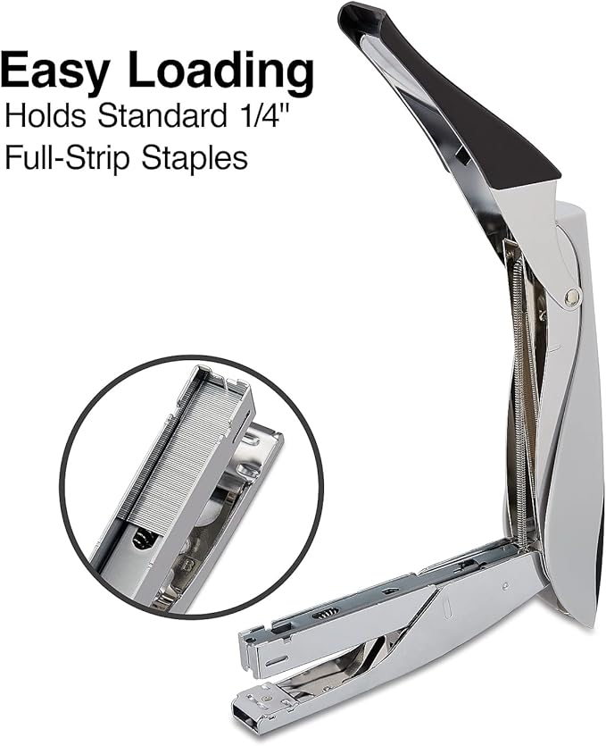 Staples Deluxe Plier Stapler, 20‑Sheet Capacity, Black/Gray, 3‑Pack – Handheld Office Staplers