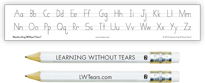 Handwriting Without Tears, 1st Grade Printing Bundle, Age 6+, 1st Grade+, Student Workbook, Writing Journal & Teacher's Guide, School & Home, Language Arts, Tutoring, Tiny Pencils, Desk Strip