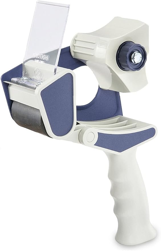 Uline Industrial Plus Shipping Packaging Tape with Top Gun Dispenser, with Two 2 Inches X 55 Yd