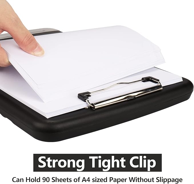 SFLHHDM Storage Clipboard with Pen Holder, High Capacity Clipboards for Classroom, Clip Boards 8.5x11 with Storage, Low-Profile Clip, Lightweight Plastic Clipboard for Kids, Lawers, Office Workers