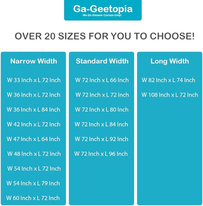 Ga-Geetopia Extra Long - EVA Clear Shower Curtain Liner, Pebble Pattern 72x84 Inch Lightweight Plastic Bathroom Shower Showroom Inner Curtain with Rustproof Metal Grommets and Weighted Magnets