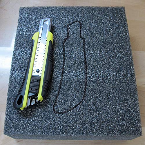 FastCap Kaizen Foam Sheet for Tool Organizers and Storage - Perfect for Professional Contractors and Technicians - 57mm Thickness, 2' x 4' Sheet Size, Black & White