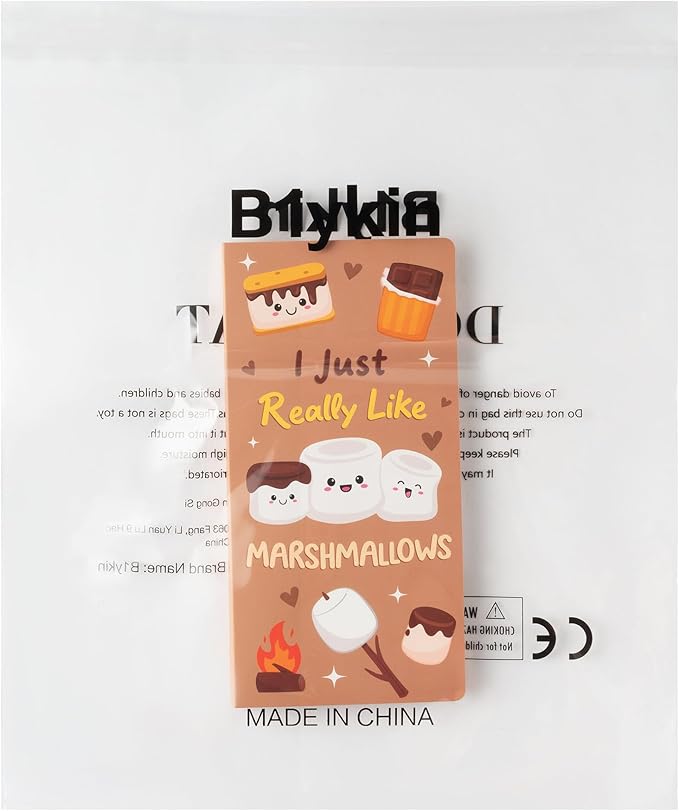B1ykin Cute Sticky Notes Set - I Just Really Like Marshmallows Self-Stick Notes Pad, 550 Sheets Writing Memo Pages Sticky Notepad for Teacher Appreciation Gifts, School Office Supplies (Marshmallows)