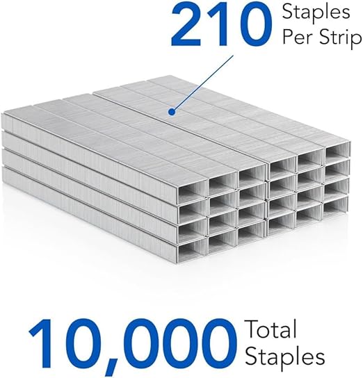 Staples S.F.4 Premium for Desktop Staplers, 1 Staple Remover 1/4” Length, 210/Strip Staples, Box of 5000, Gift Bundle