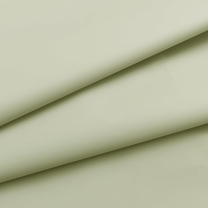 Sage Green Plastic Shower Curtain Liner - Premium PEVA Shower Liner BPA & PVC Free, No Chemical Smell, Lightweight Green Bath Curtain with 3 Magnets for Bathroom, 12 Metal Grommets - Sage