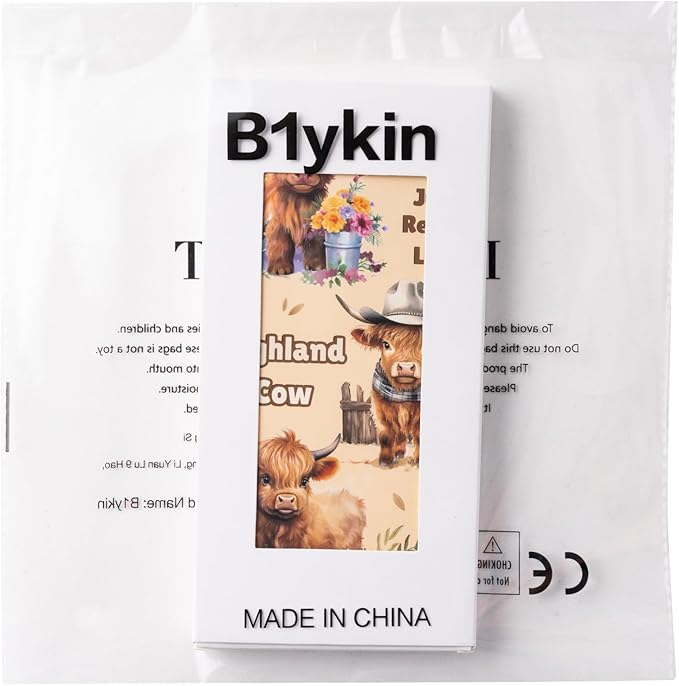 B1ykin Cute Sticky Notes Set - I Just Really Like Highland Cow Self-Stick Notes Pad, 550 Sheets Writing Memo Pages Sticky Notepad for Teacher Appreciation Gift, School Party Supplies (Highland Cow)