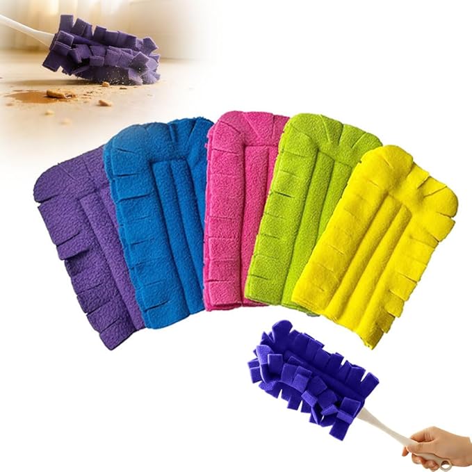 Duster Refills, Reusable Duster Refills, 360 Heavy Duty Duster Refill Pads, Washable Dusters Refill for Home, Blinds, Car, Pet, Furniture, Fans (5PC Set)