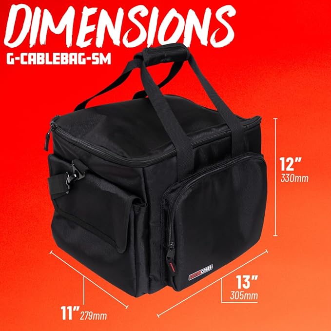 Gator Cases Cable & Accessory Organization Gig Bag; Small | 13 x 12 x 11” (G-CABLEBAG-SM)