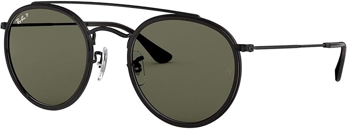 Ray-Ban Unisex Rb3647n Double Bridge Round Sunglasses