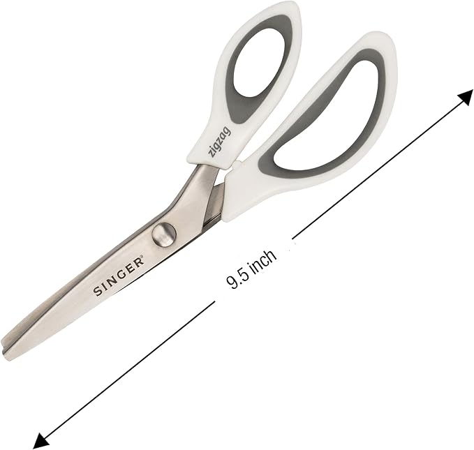 SINGER 9" Pinking Shears - Zig Zag Scissors for Fabric