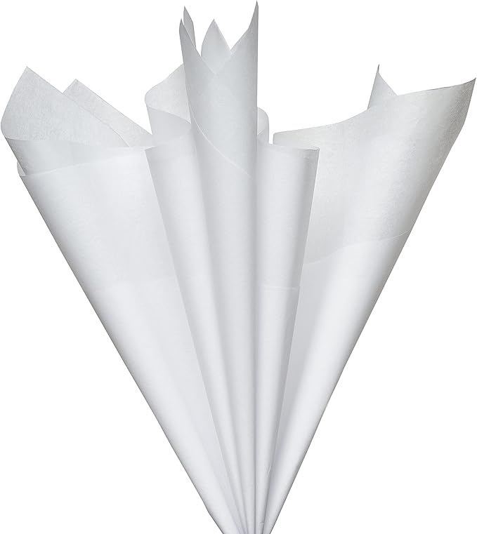 Papyrus 8 Sheet White Tissue Paper for Halloween, Thanksgiving, Christmas, Gifts, Decorations, Crafts, DIY and More