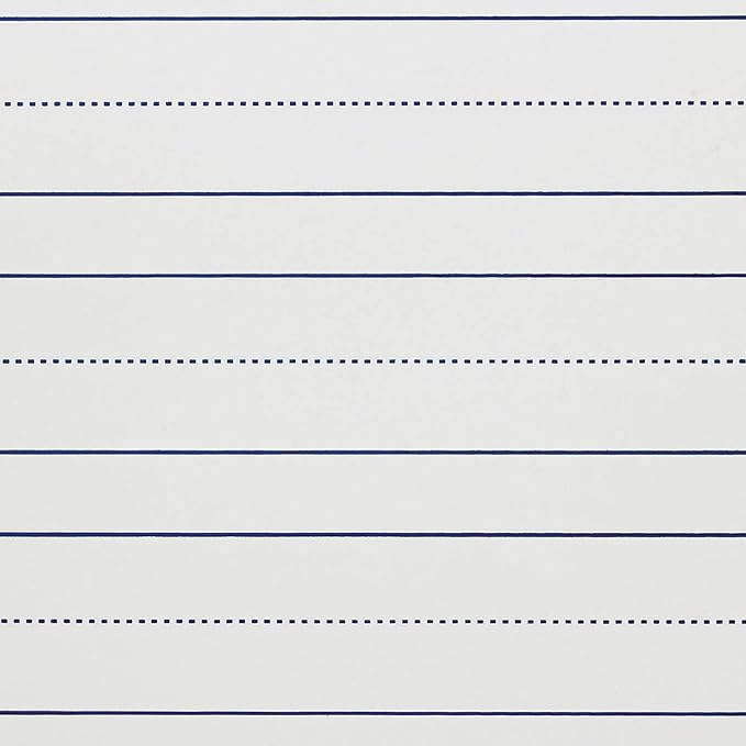 School Smart Lined Dry Erase Boards, 9 x 12 Inches, Pack of 10