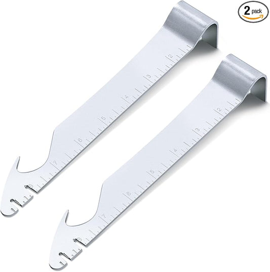 2 Pcs Staple Remover, Multi Functional Staple Puller, Electrical Wire Remover Tool for Carpenters Cable Construction, DIY Enthusiasts Gifts, Nail Puller, Pry Bar, Ruler and Square