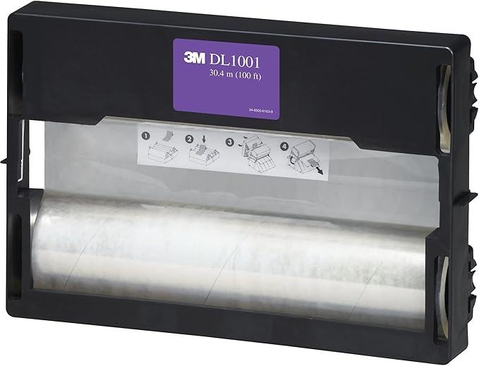 Scotch 3M Dual Laminate Refill, 12 Inches x 100 Feet Roll, Heat-Free Laminating (DL1001)