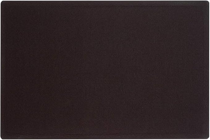 Quartet Bulletin Board, Fabric, 3' x 2', Frameless, High-Density Fiberboard, Oval Office, Black (7683BK)