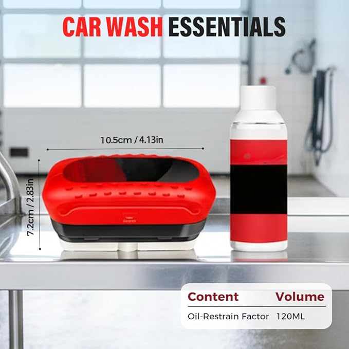 Automotive Oil Film Cleaning Brush,Antifog & Rainproof Glass Cleaning Board for Car Windows,Car Glass Oil Film Remover with Refill,windshield cleaner tool For Improves Clarity (1)