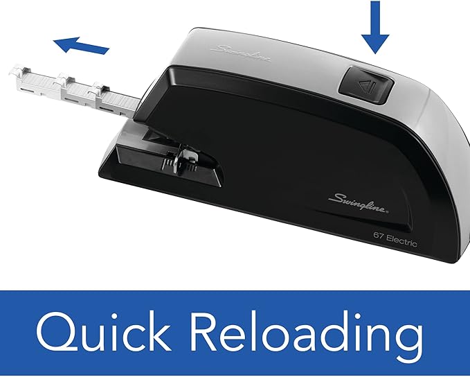 Swingline Heavy Duty Commercial Electric Stapler, 20 Sheet Capacity, Metal, Black (06701)