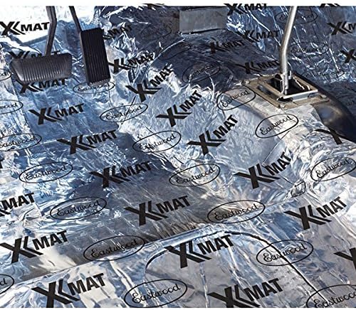 Eastwood X-Mat 5 PC 12x12 Road Noise and Heat Reducer Foam Under Carpet Door Panels Inner Walls