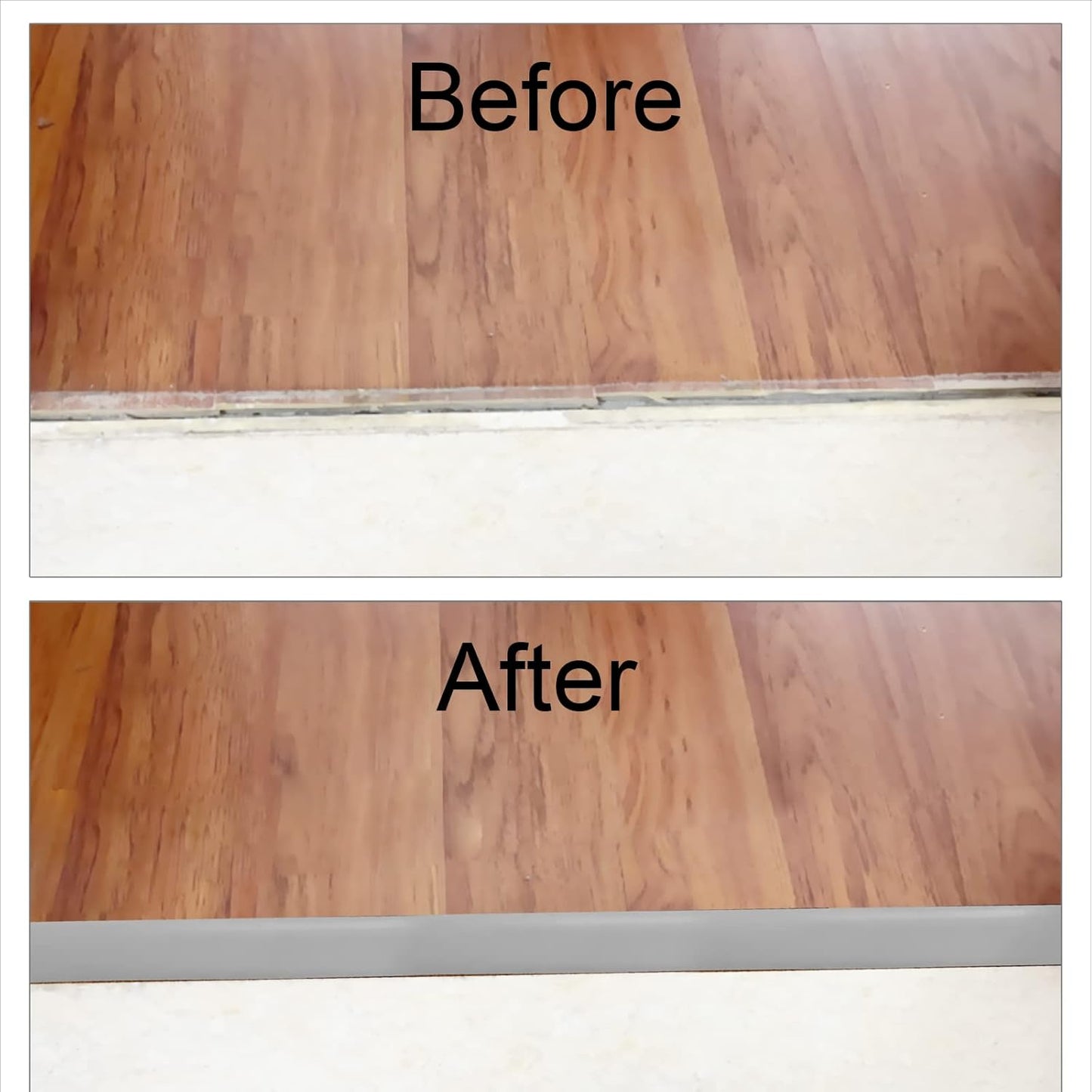 Floor/Door Flat Transition Strip & Self Adhesive Vinyl Edge Trim - Laminate Gap Covering Joining Strip