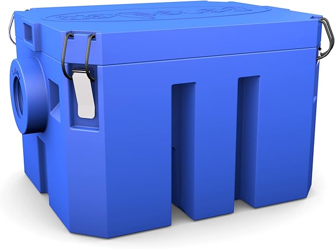 Grease Trap plastic 5 GPM Under Sink for Home Kitchen, Foodtrack, Canteen, Cafe, pizzeria, pastry shop