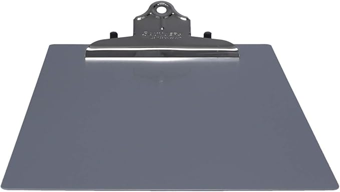 Saunders Recycled Aluminum Clipboard with High-Capacity Clip, 1" Clip Capacity, Holds 8.5 x 14 Sheets, Silver