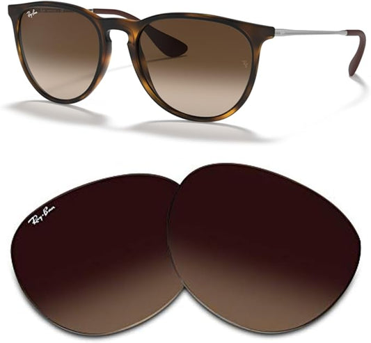 Ray-Ban Original RB4171 ERIKA Replacement Lenses For Women+BUNDLE with ACCESSORY EYEWEAR KIT
