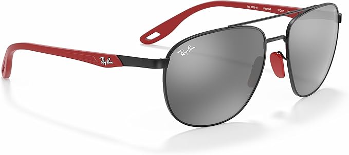 Ray-Ban Unisex Rb3659m Scuderia Ferrari Collection Square Sunglasses