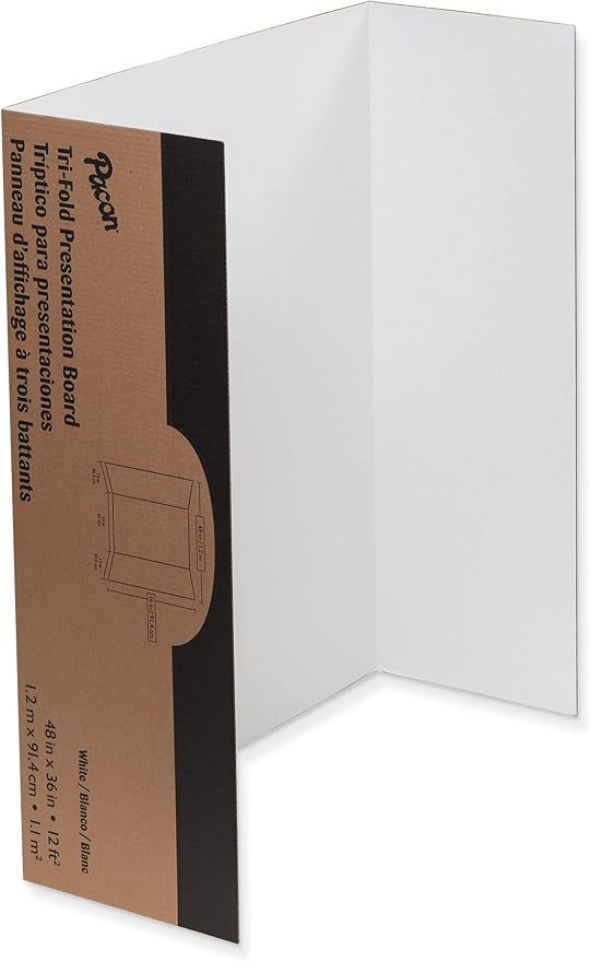 Pacon Presentation Boards, Single Wall, White, 48" x 36", 12 Count