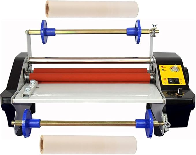 13.6" Laminating Machine, SHengwin Hot and Cold Roll Laminator 110V Thermal Roll Laminating Machine for Single/Dual Sides A3/A4 Paper Lamination