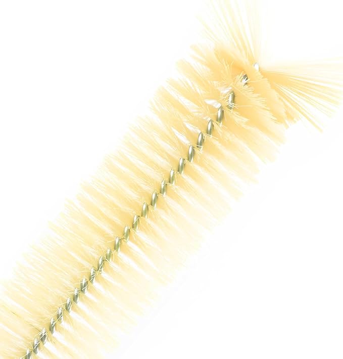 stonylab Cylinder Brushes, 4-Pack Soft Bristle Lab Glassware Cleaning Brushes with Stainless Steel Handle for 50-1000 ml Cylinders, 40cm