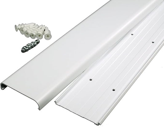 Legrand Wiremold C30 48 Inch Flat Screen TV Cord Cover Kit, Organizer for Wall, Holds Up to 10 Cords or Cables, White (1 Pack)