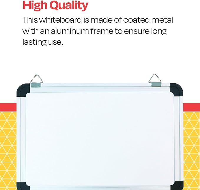 School Smart Dry-Erase Board, 8 x 12 Inches, Each