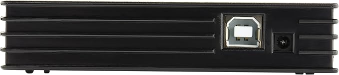 StarTech.com 4 Port Compact Black USB 2.0 Hub - Bus-powered or with Included Power Adapter - Portable Mac/PC laptop hub, TAA (ST4202USB)