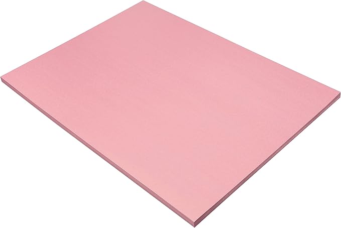 Prang (Formerly SunWorks) Construction Paper, Pink, 18" x 24", 50 Sheets