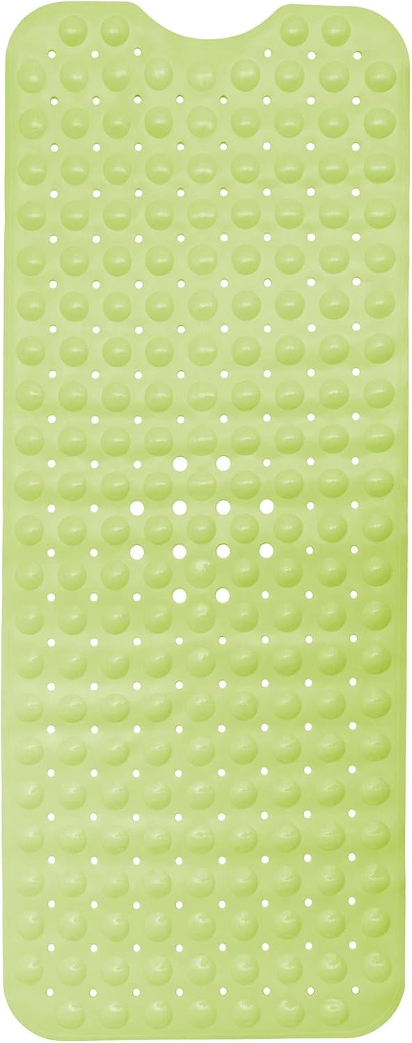 ENKOSI Bath Mat - Large Non Slip Bathtub & Shower Mat - Extra Long 40 x 16 Inch Bathroom Mats for Tub Nonslip Anti Slip Bathmats (40x16 Green)