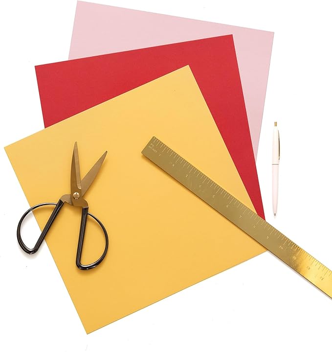 Smooth Cardstock 12x12 Paper - Colored Craft Paper for Die Cutting, Card Making, Scrapbooks - 60 Heavy Duty Sheets, 10 Unique Colors, 80lb (216gsm), Solid Core - Jewel Tones