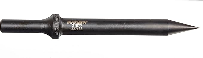 Mayhew Tools 37326 Pneumatic .498 Shank Heavy-Duty Set, 4-Piece, Black Oxide Finish