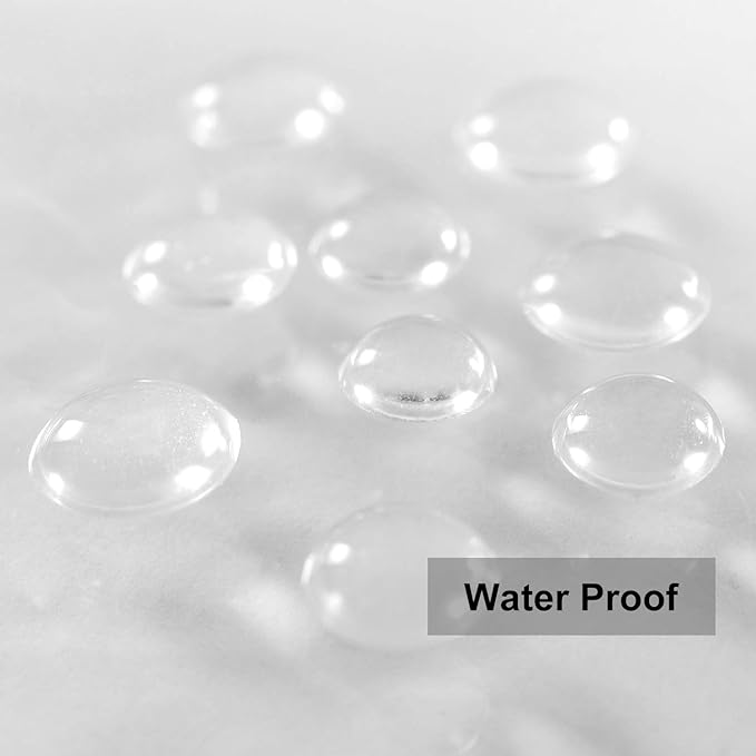 Barossa Design Extra Wide Shower Curtain Liner 108" x 72" with 8 Magnets - Waterproof PEVA Around Shower Liner for Bathroom, PVC Free, Metal Grommets - Clear, 108X72