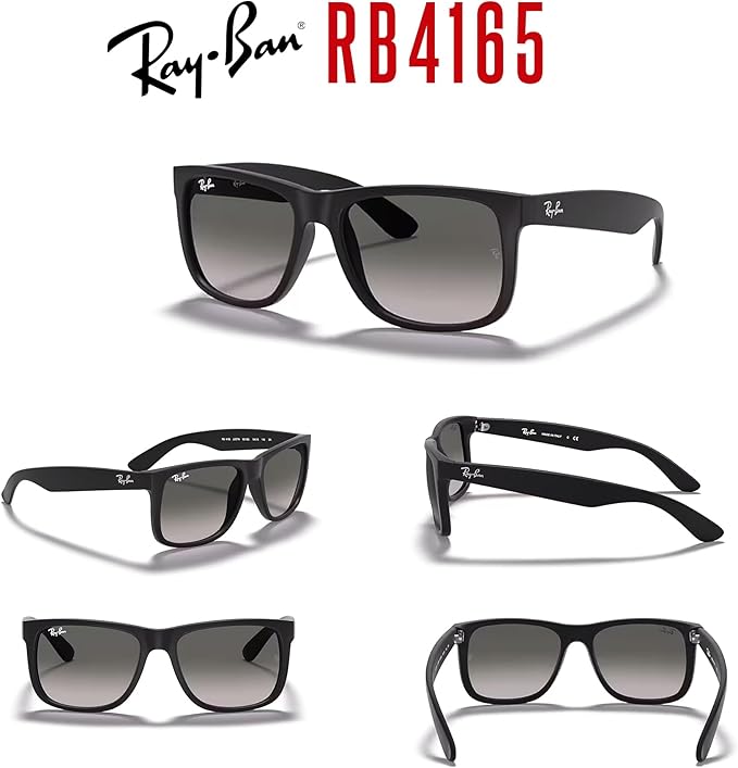 Ray-Ban RB4165 Justin Rectangular Sunglasses