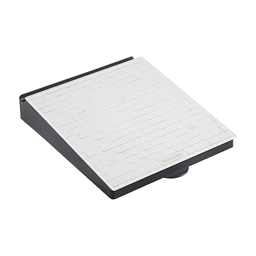 ECR4Kids MessageStor Dry-Erase Glass Board Memo Station, Desk Organizer, White Brick