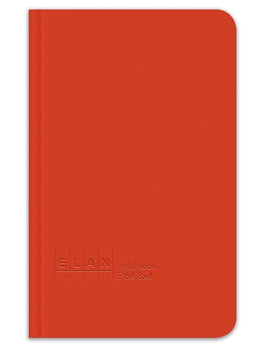 Elan Publishing Company - E64-8x4 Org-24 E64-8x4 Field Surveying Book 4 ⅝ x 7 ¼, Bright Orange Cover (Pack of 24)