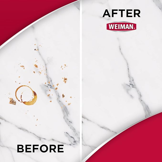 Weiman Quartz Countertop Cleaner and Polish - Clean and Shine Your Countertops Islands and Stone Surfaces with UV Protection, 24 Ounce with MicroFiber Towel, 2 Pack