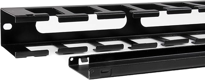 Startech.com 1U Horizontal Finger Duct Rack Cable Management Panel with Cover